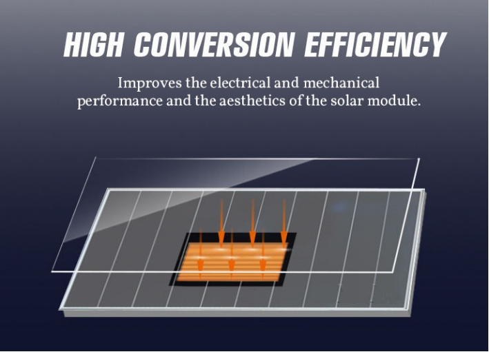 500 Watt 540W 550W 555W 560W Solar Panel Perc  Shingled Technology 