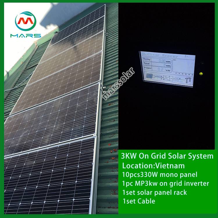 3KW On Grid Solar System In Vietnam