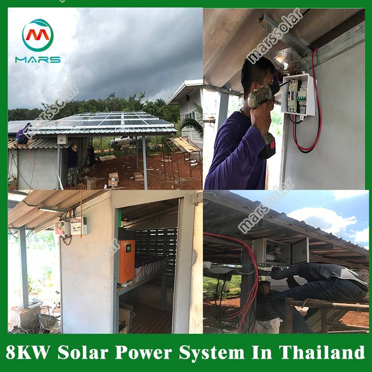 8KW Rooftop Photovoltaic Power Station In Thailand