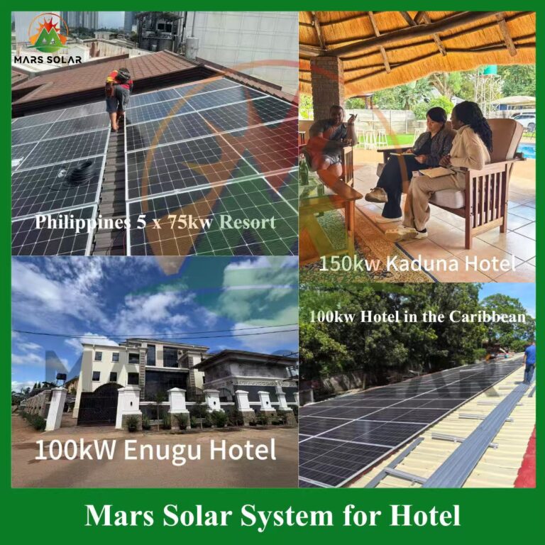 Sistema de energia solar para hot&eacute;is