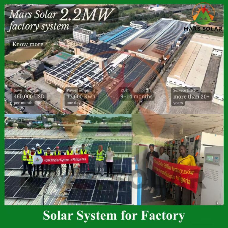 Syst&egrave;me solaire pour usine