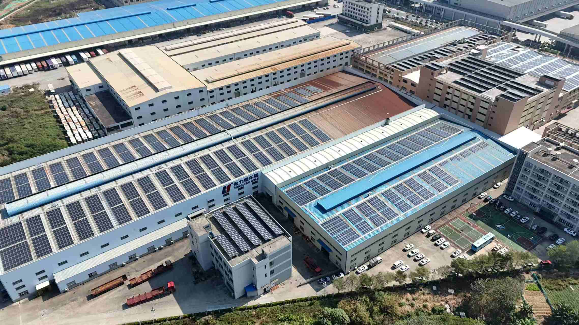 1. 2.2MW rooftop solar system installed on electroplating factory in Malaysia
