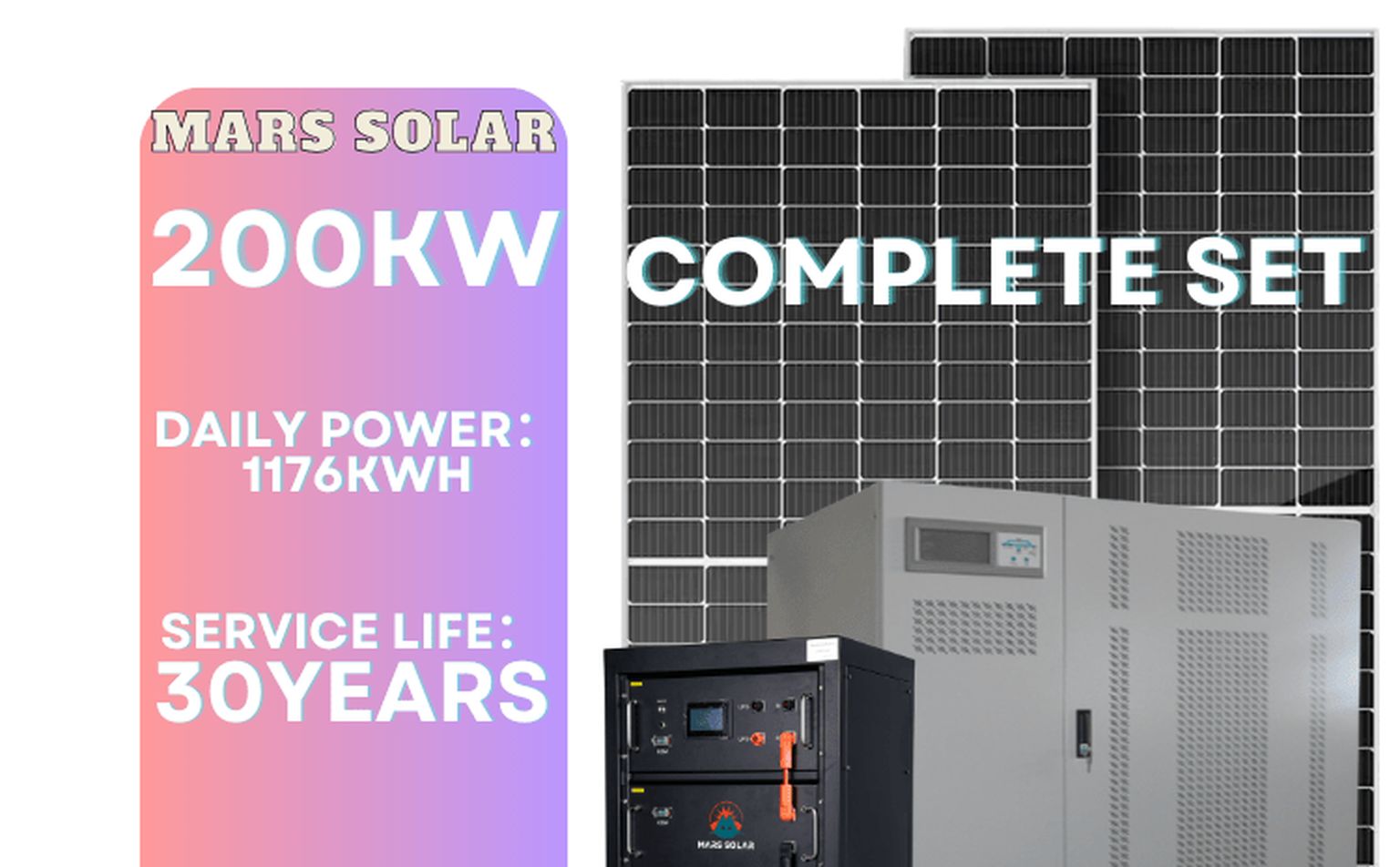 200kW complete solar system set prepared for Kenya solar import