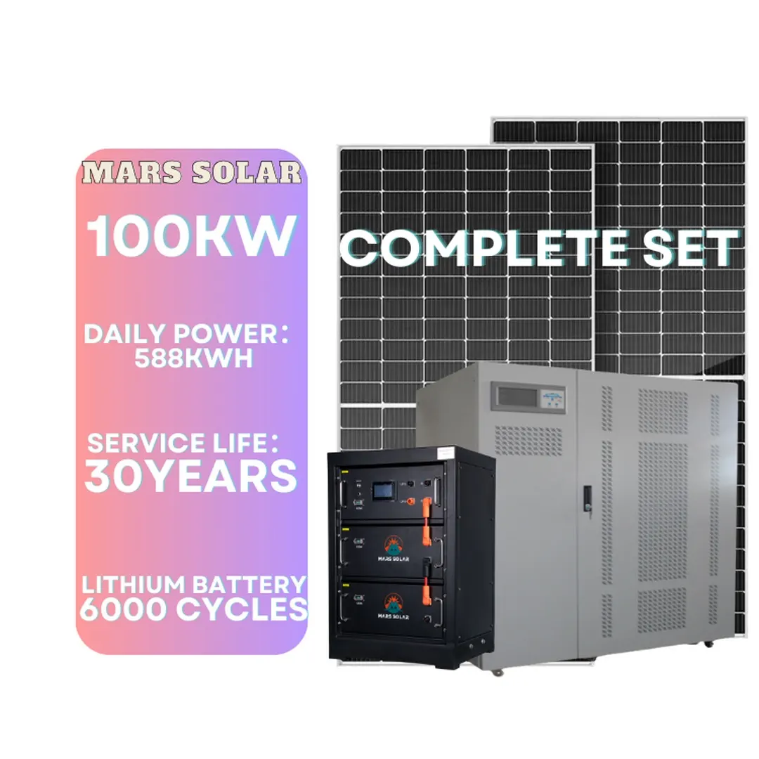 Solar system Ghana configuration: 150kW / 150kVA Hybrid