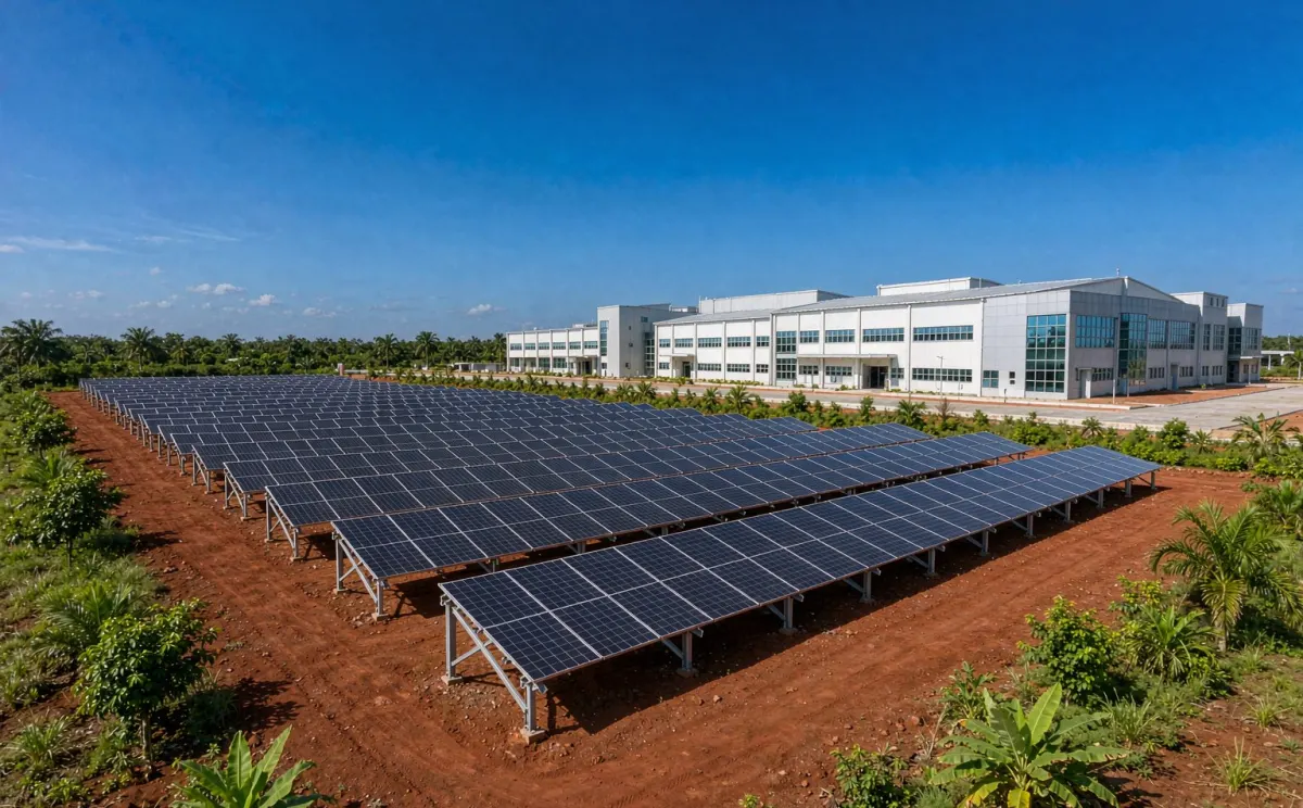 Solar system Ghana application: Factories and Manufacturing