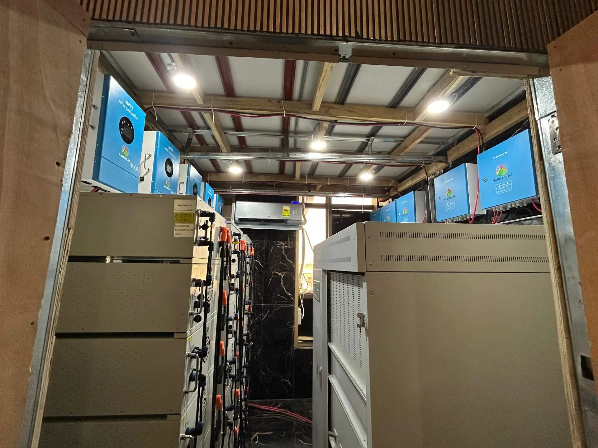 Mars Solar 250KW battery energy storage system installed in a Ghana hotel