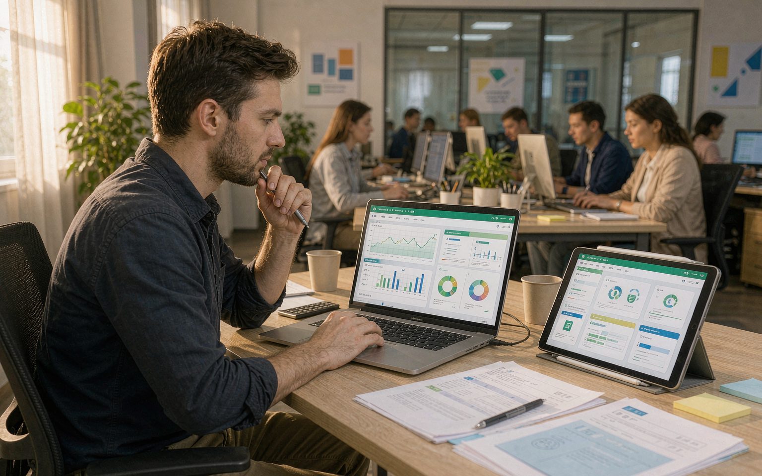 In-house engineering team reviewing a system design, something reliable solar system suppliers provide