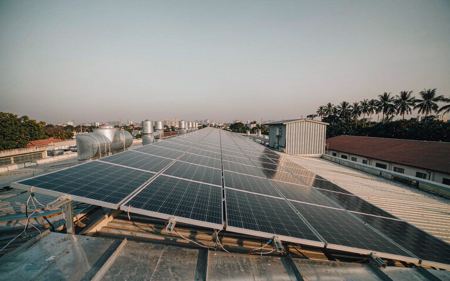 Completed commercial rooftop project, the kind of reference reliable solar system suppliers can show
