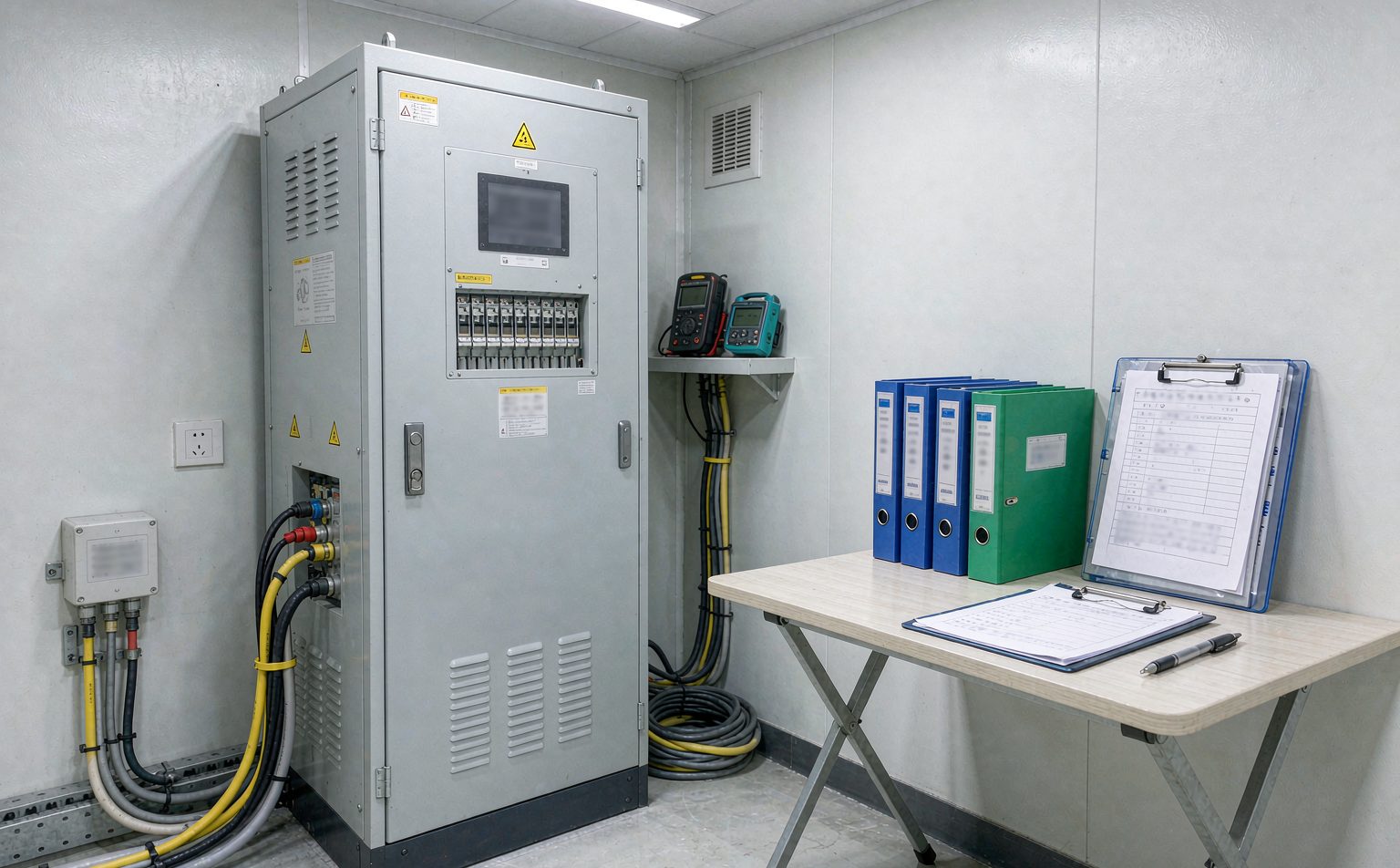 Cable schedule and documentation for solar cable trunking handover