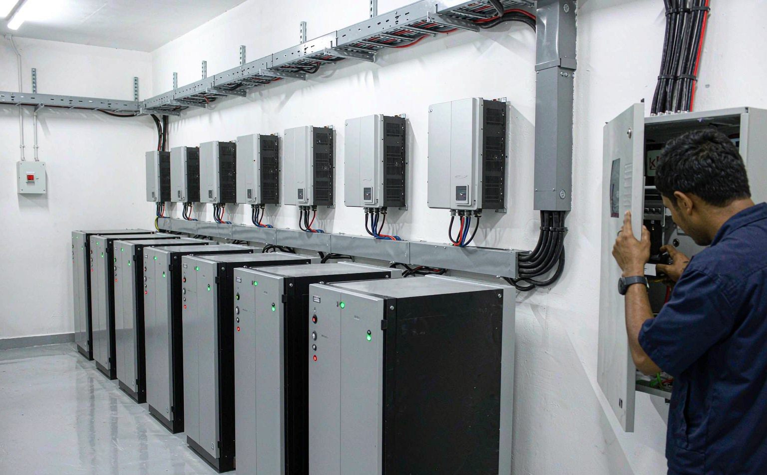 battery storage room commissioned by a solar company in Abuja
