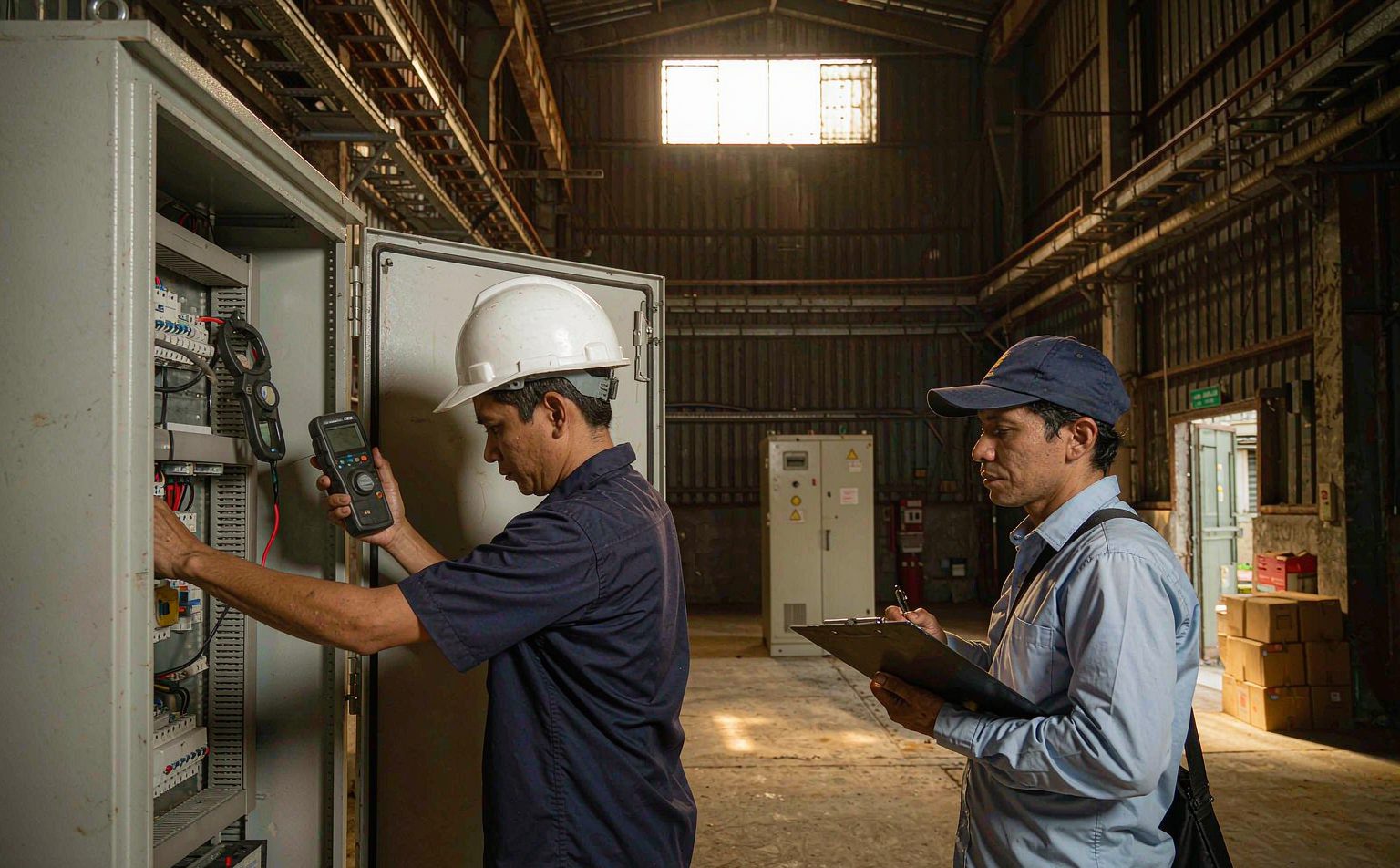 solar cost in Central America site survey with load measurement equipment